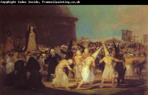 Francisco Jose de Goya A Procession of Flagellants